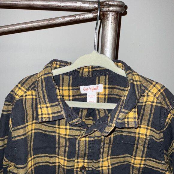 Cat & Jack Flannel Shirt Boys XS 4/5 - Picture 2 of 2